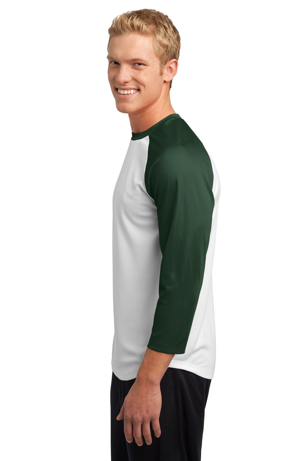 Sport-Tek ST205 White / Forest Green