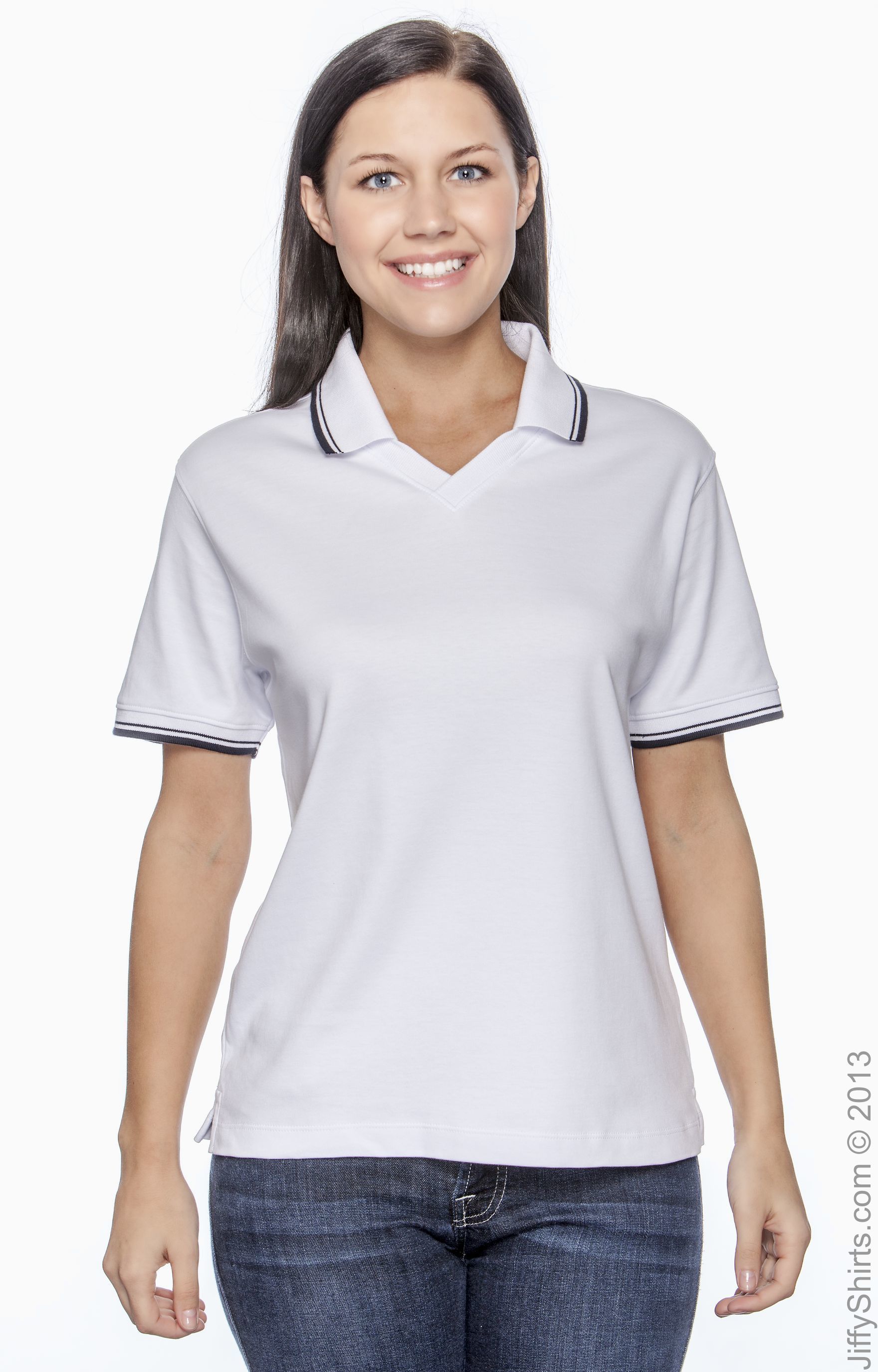 Devon and jones women's polo shirts deals