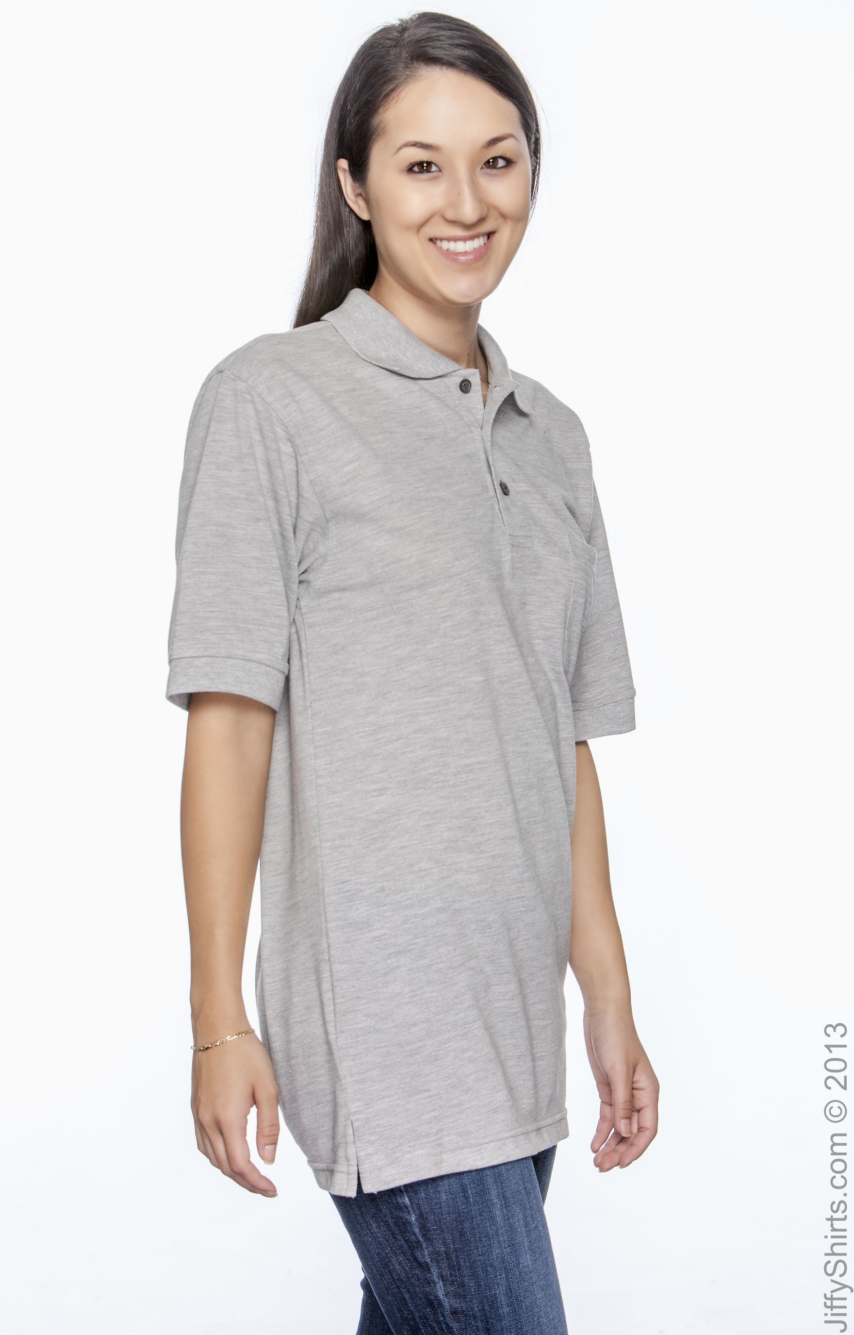 Harriton M265P Gray Heather