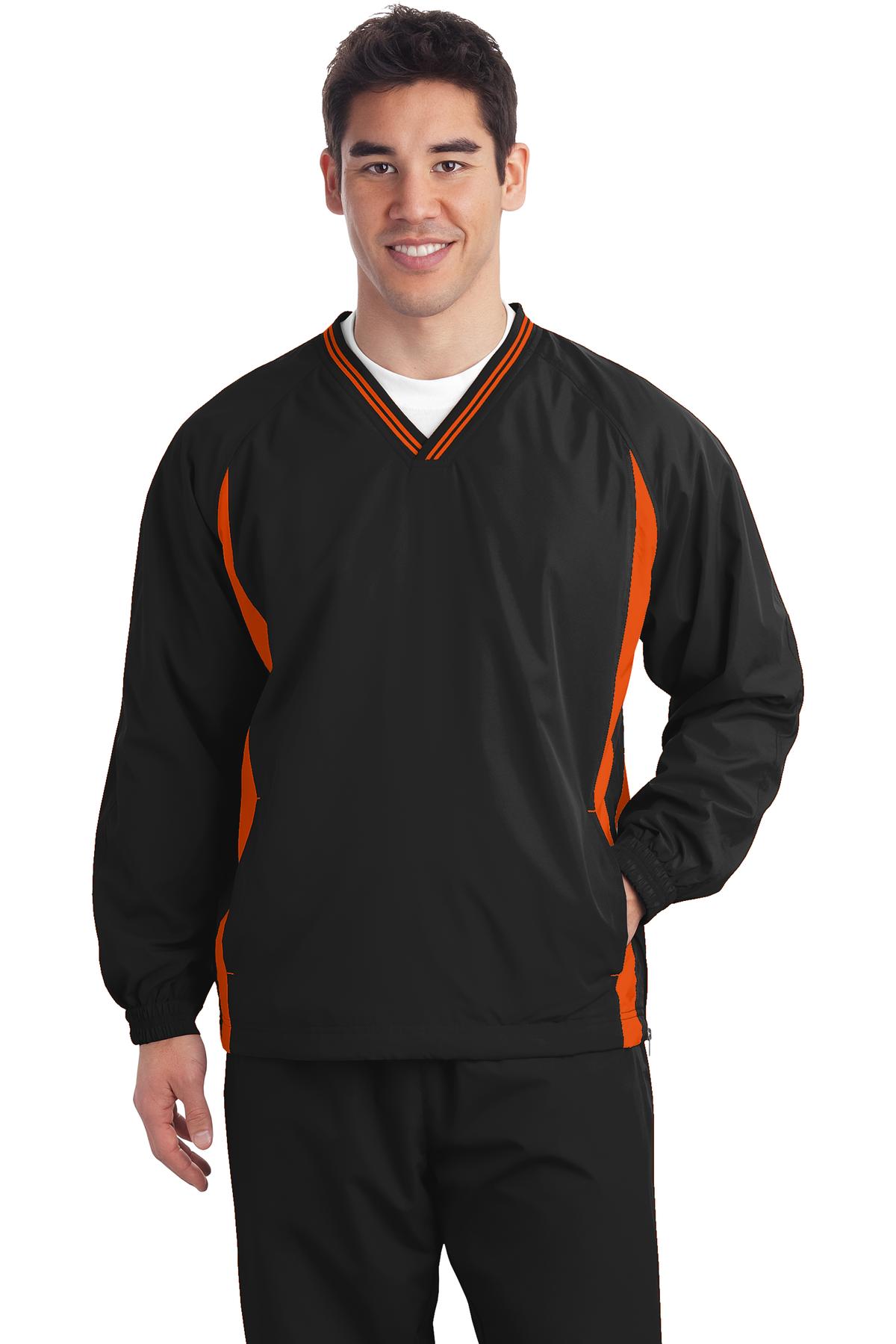 Sport-Tek TJST62 Black / Deep Orange