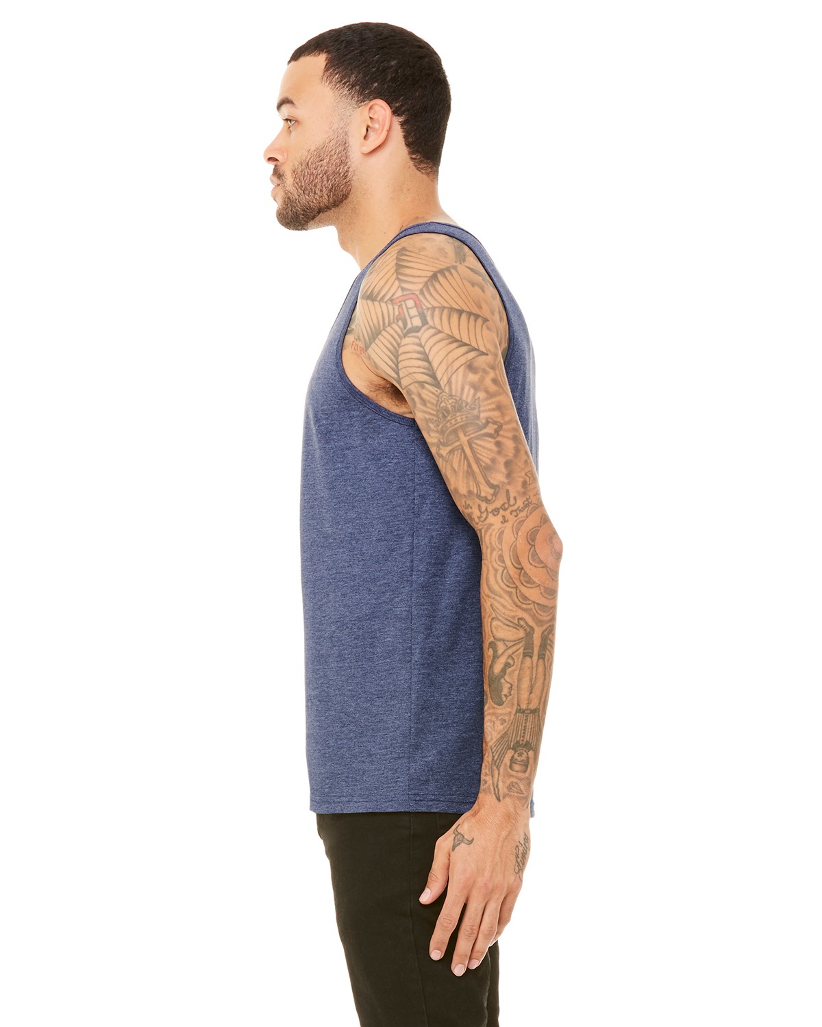 Bella + Canvas 3480CVC Heather Navy