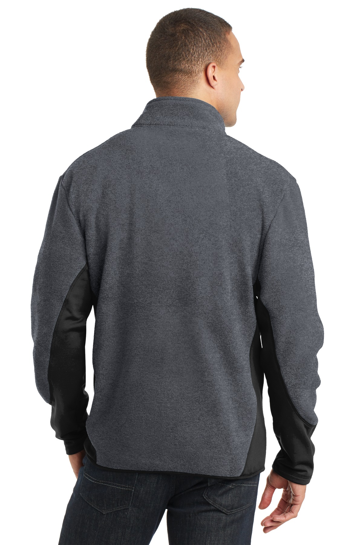 Port Authority F227 Charcoal Heather / Black