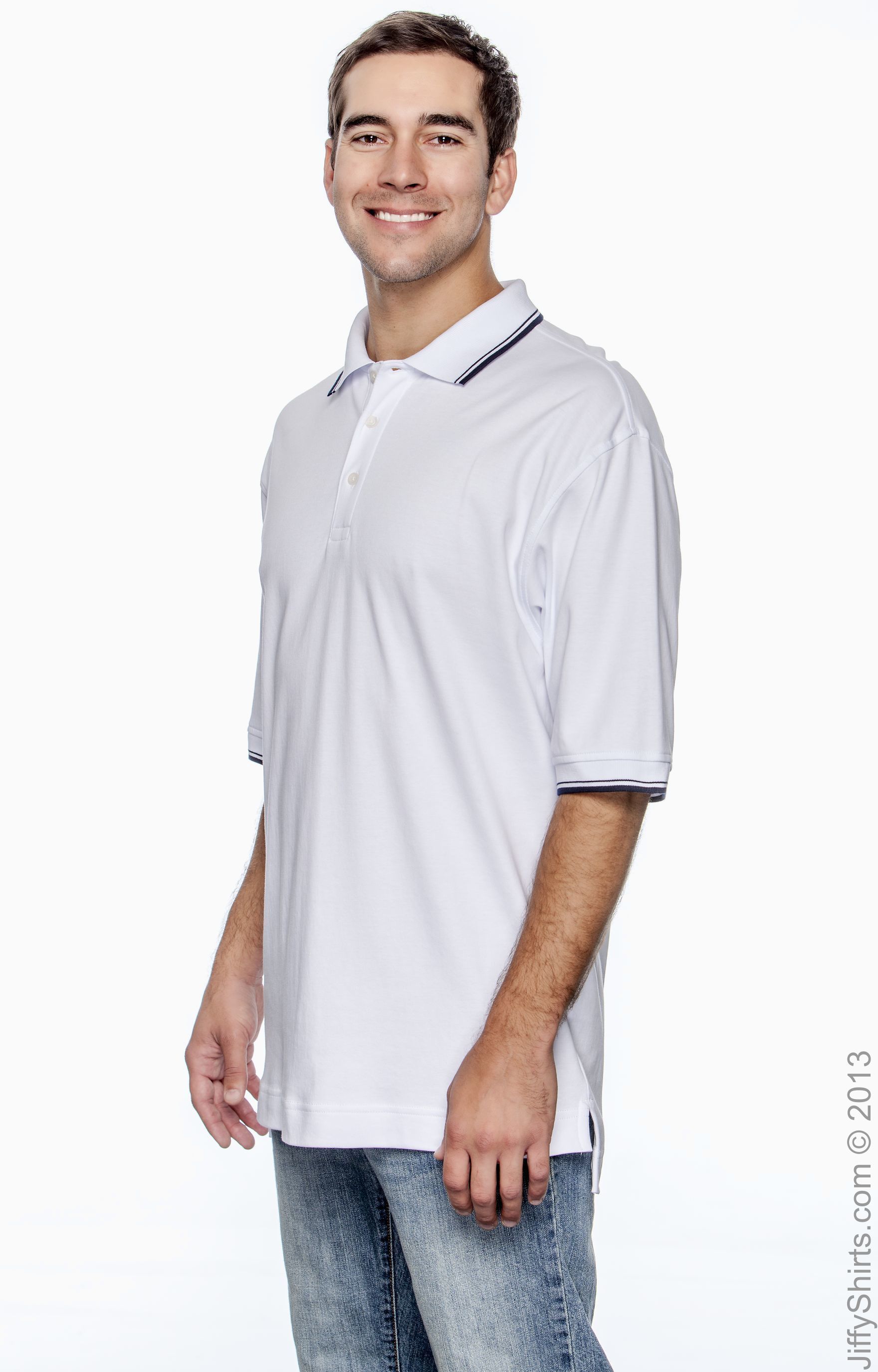 Devon & Jones D140 White / Navy