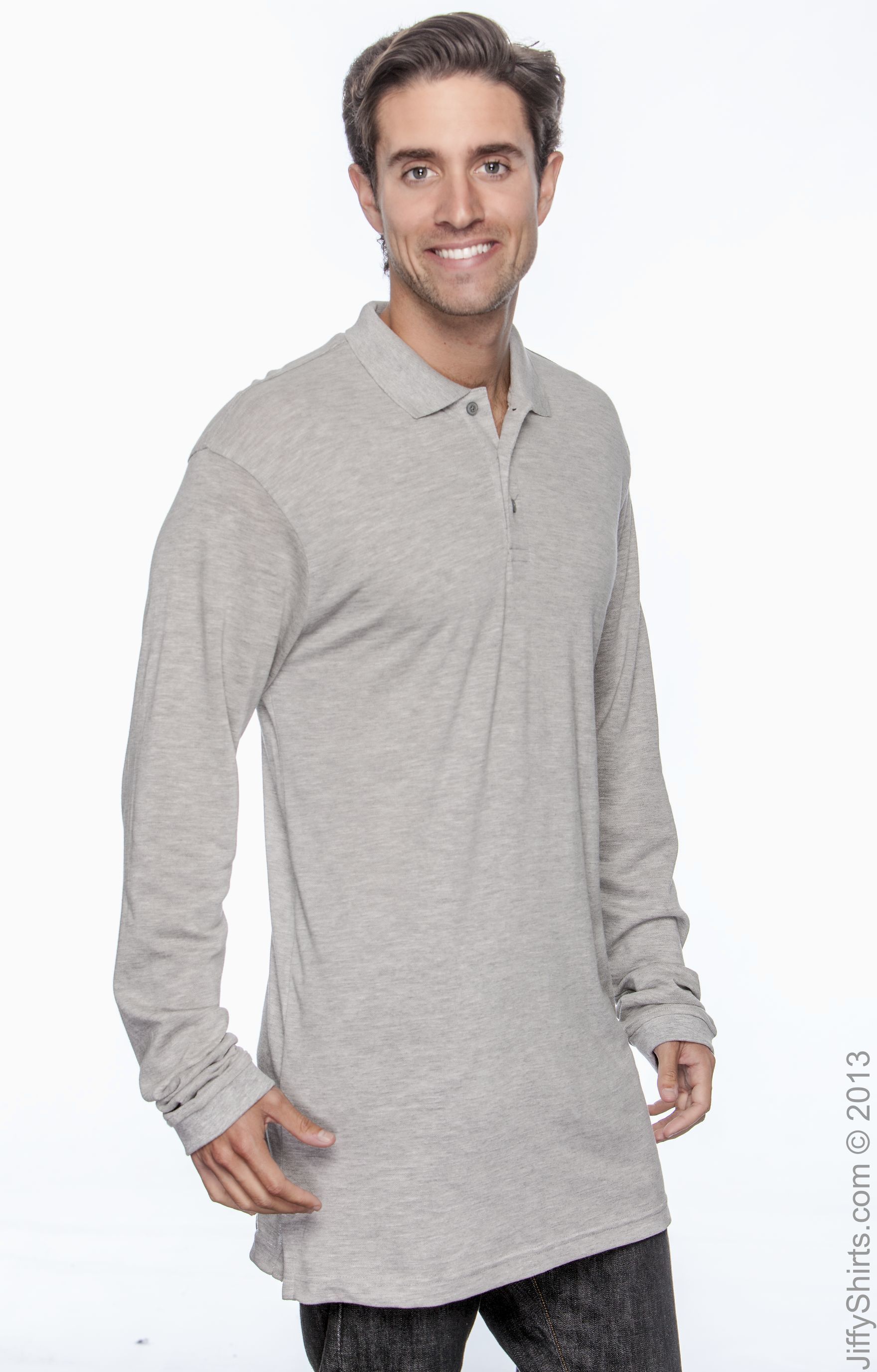 Harriton M265L Gray Heather