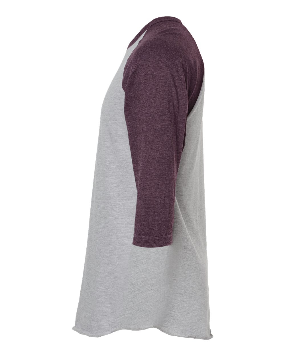 Tultex 0245TC Heather Grey/ Heather Maroon
