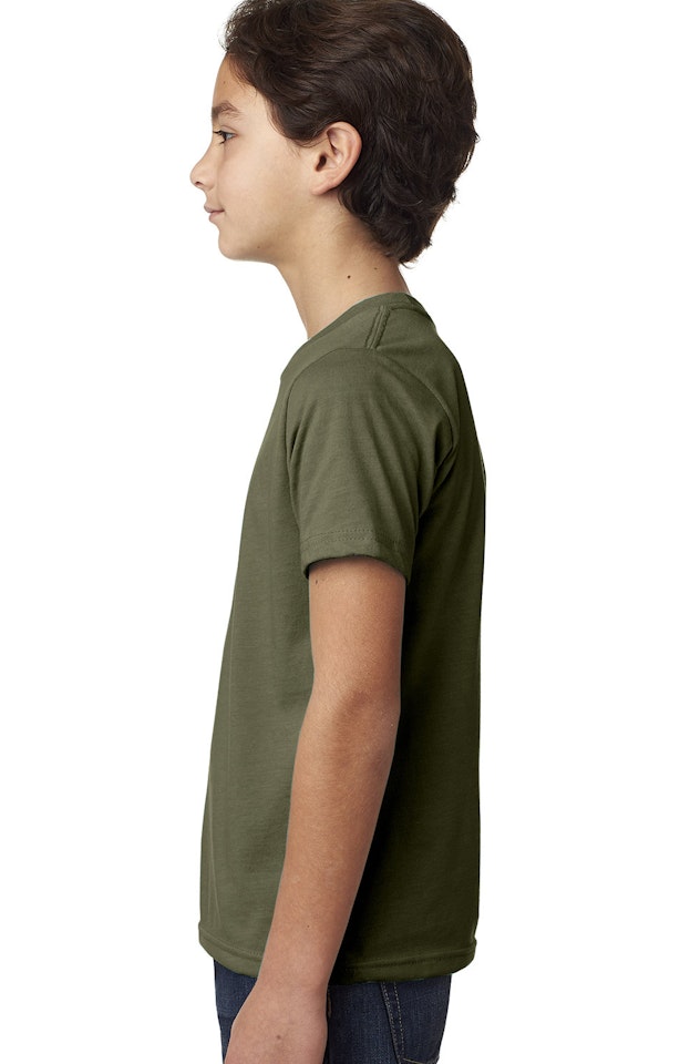Next Level Youth Cvc Crew 3312 Military Green Jiffy - Main Image