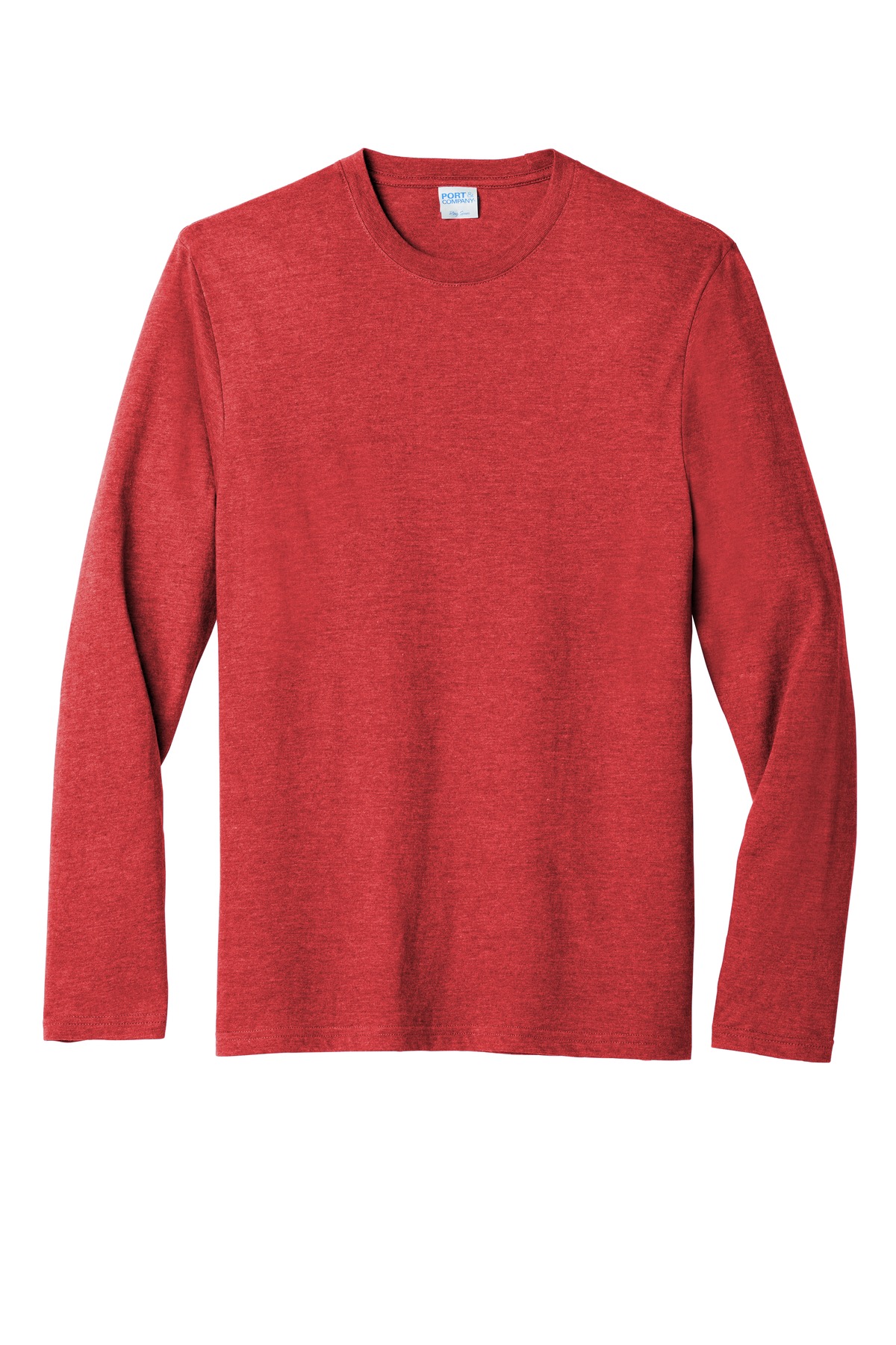 Port & Company PC455LS Bright Red Heather