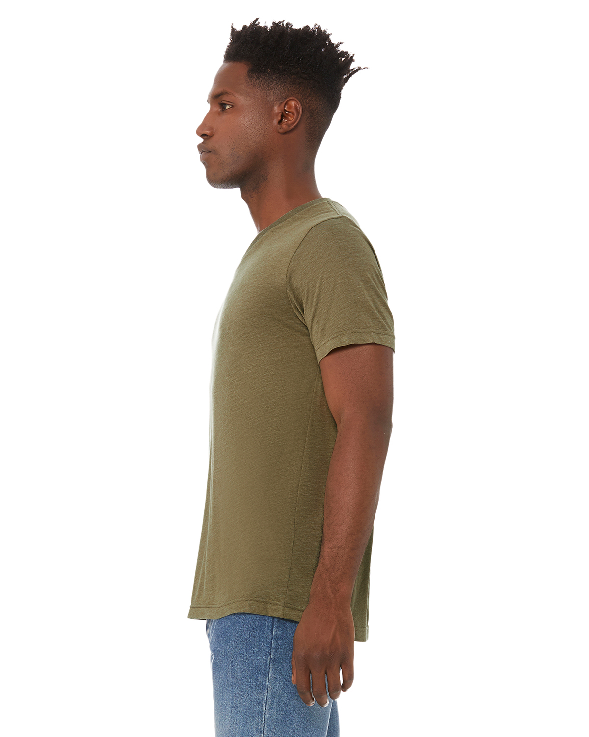 Bella + Canvas 3415C Olive Triblend