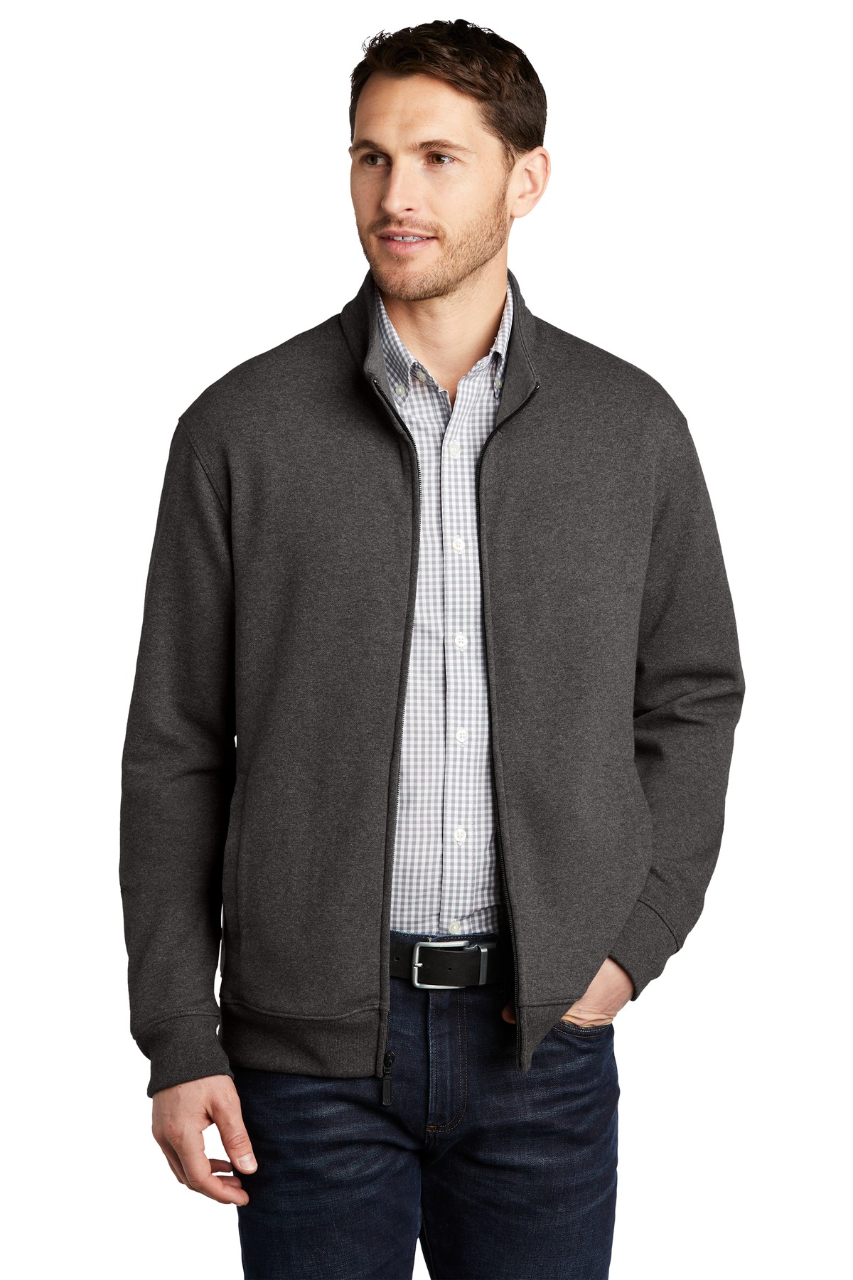Port Authority K809 Charcoal Heather / Mh Gray