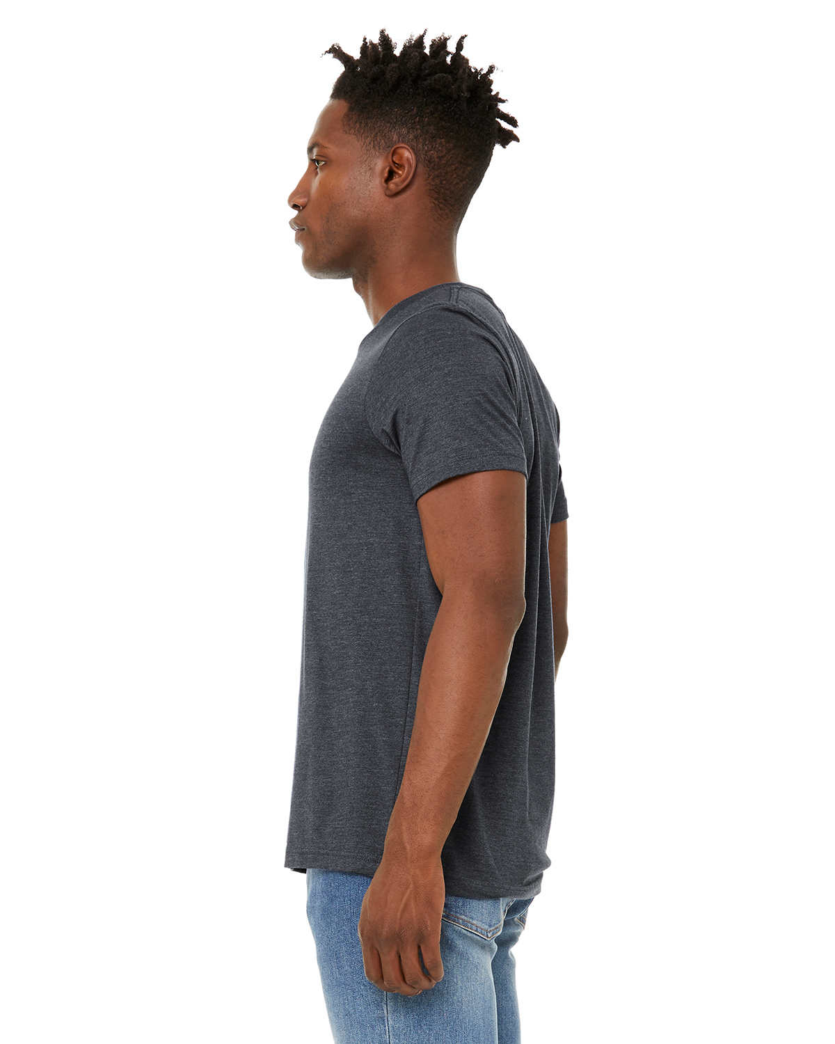 Bella + Canvas 3301C Heather Midnight Navy