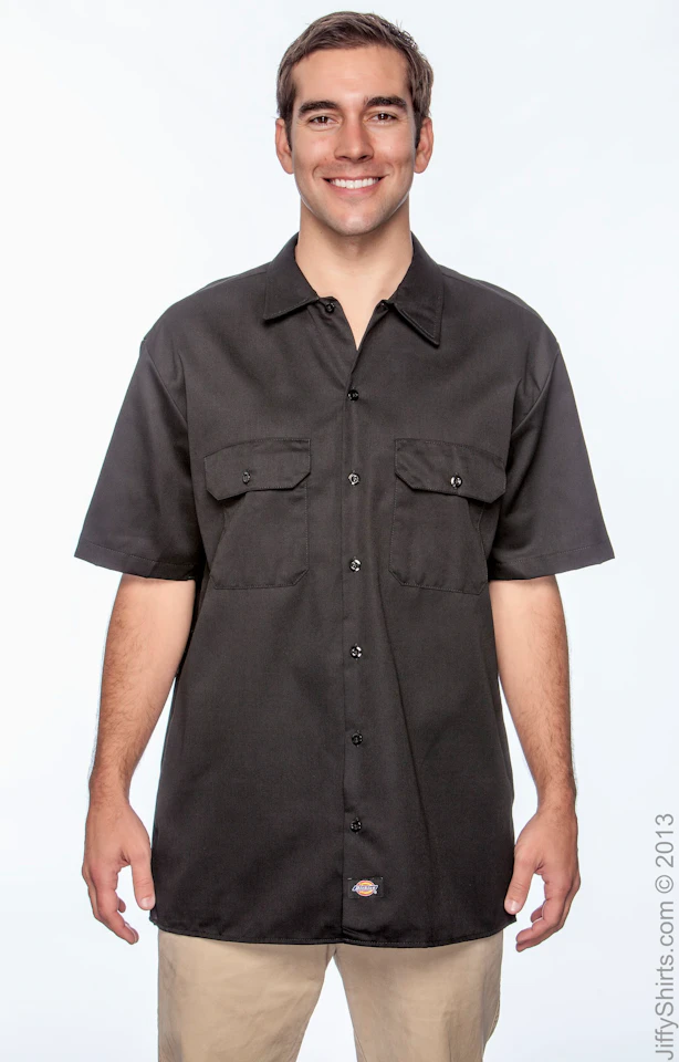 black dickies dress shirt Men's Work Shirts - Durable & Reliable