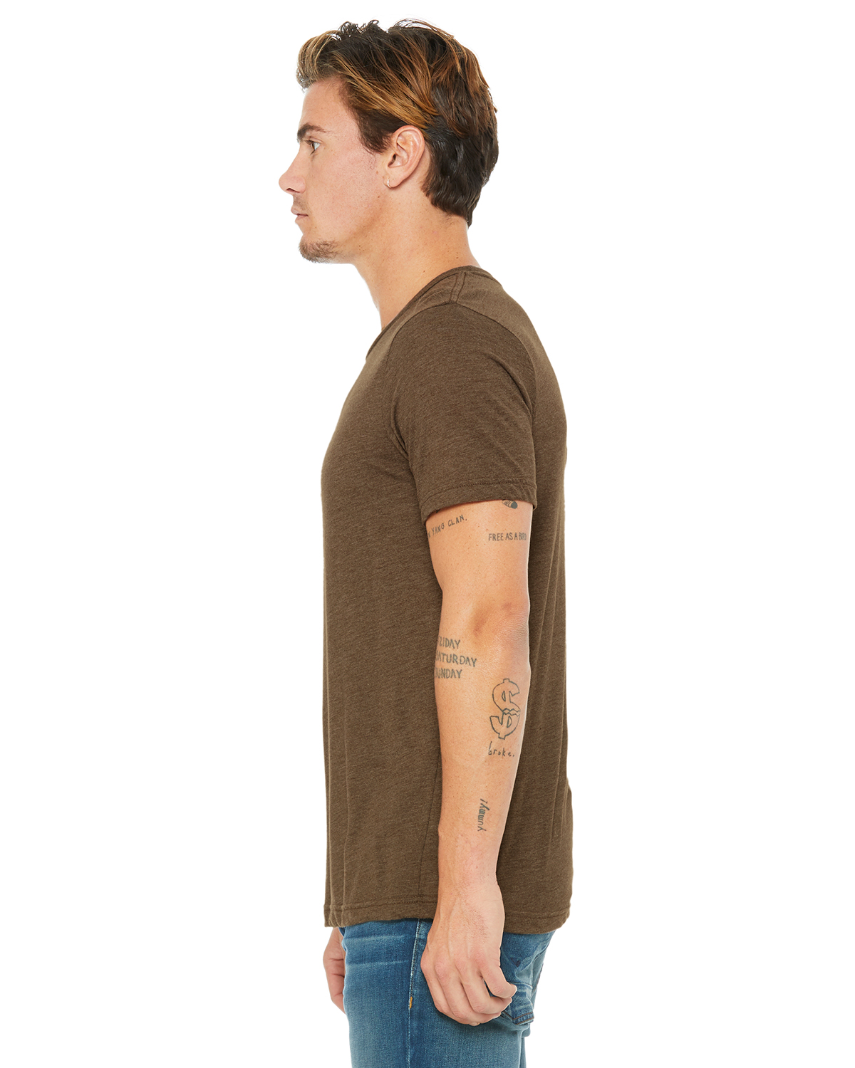 Bella Canvas Unisex Heather Cvc T Shirt 3001 Cvc Heather