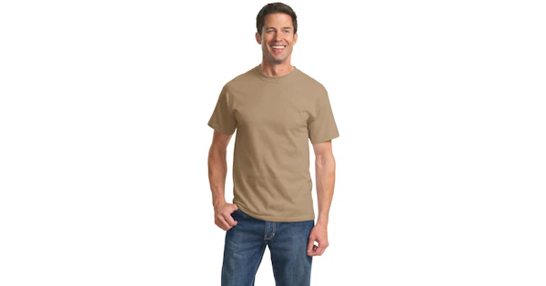 Port & Company Men's Essential T-Shirt PC61 - Heavyweight Cotton Tee, Athletic Heather, Up To 2XL