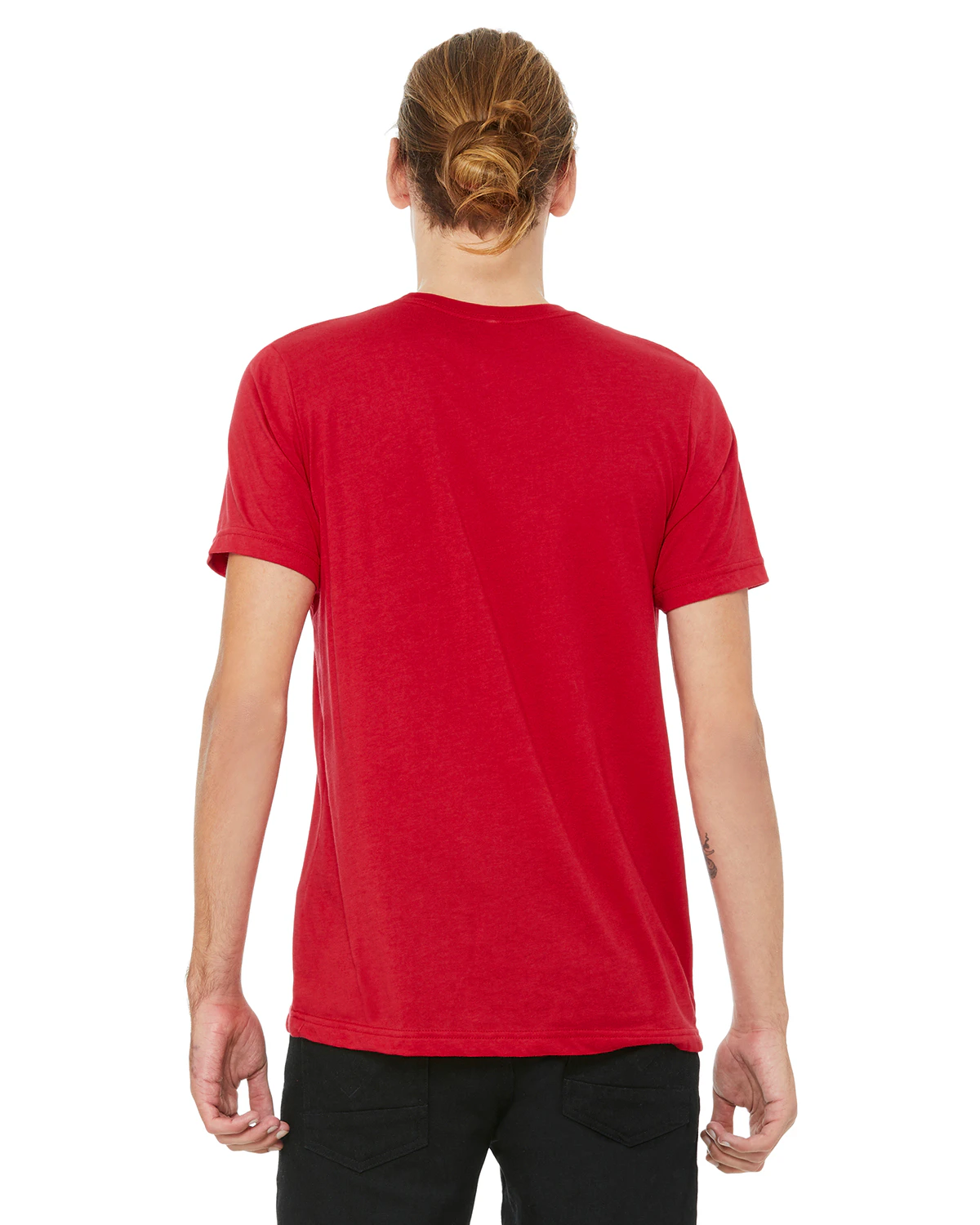 Bella Canvas Unisex Poly Cotton Short Sleeve T Shirt 3650 Red | Jiffy