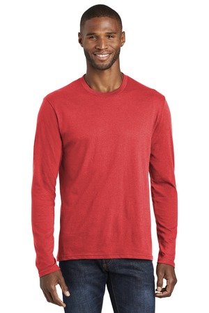 Port & Company PC455LS Bright Red Heather