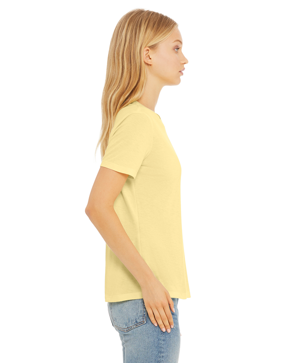 Bella + Canvas 6413 Pale Yellow Triblend
