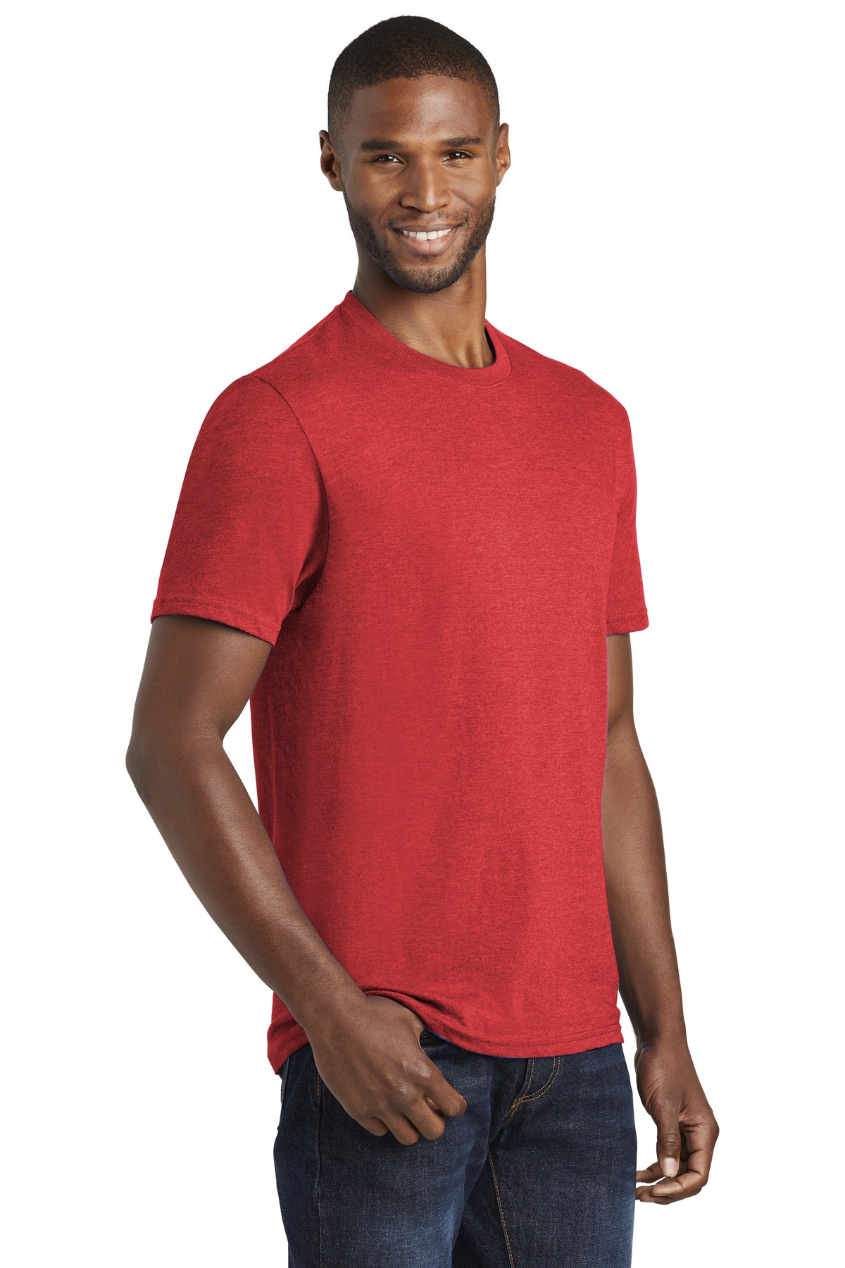 Port & Company PC455 Bright Red Heather