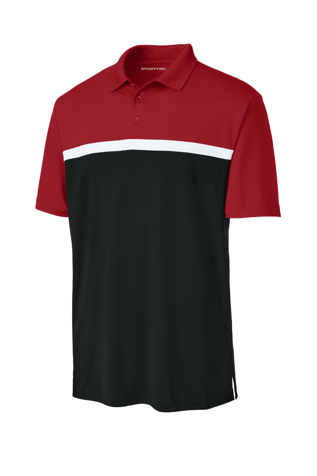 Sport-Tek ST741 Deep Red /Black/White
