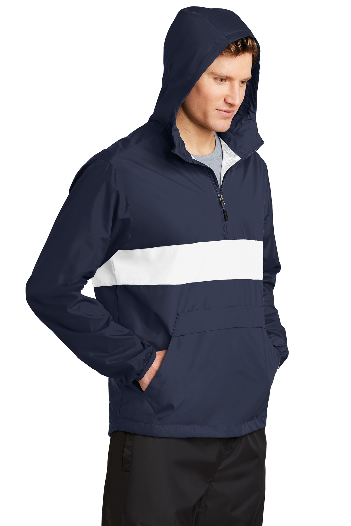 Sport-Tek JST65 True Navy / White