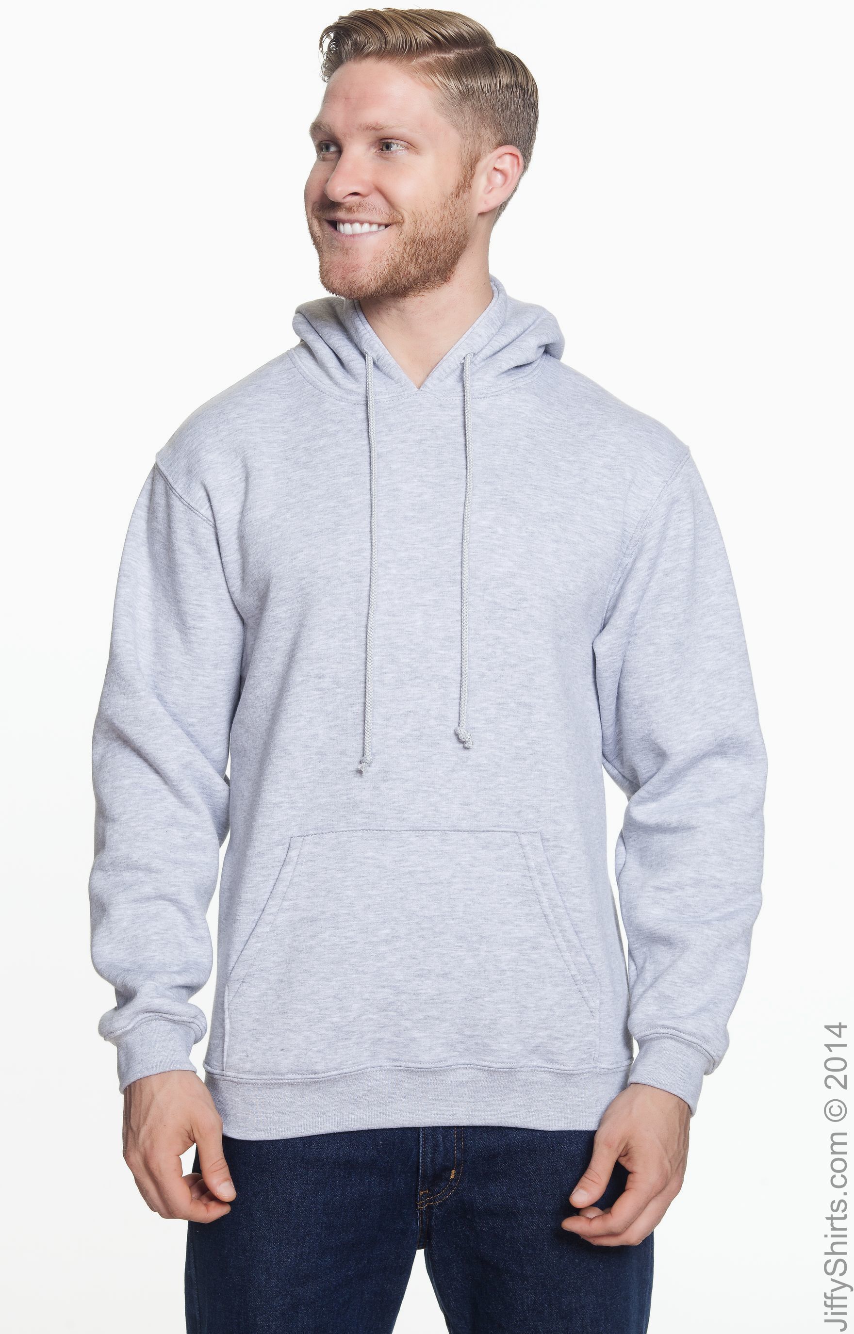 Bayside Unisex 80/20 Pullover Hoodie Ba960 Dark Ash | Jiffy