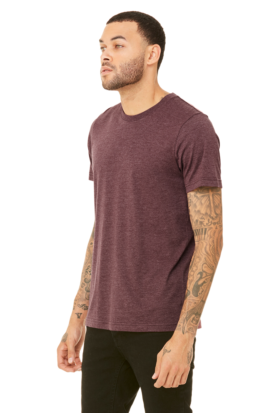 Bella + Canvas 3001C Heather Maroon