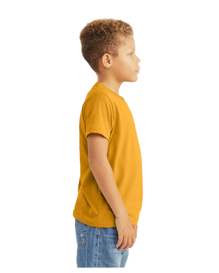 Bella + Canvas 3001YCVC Heather Mustard