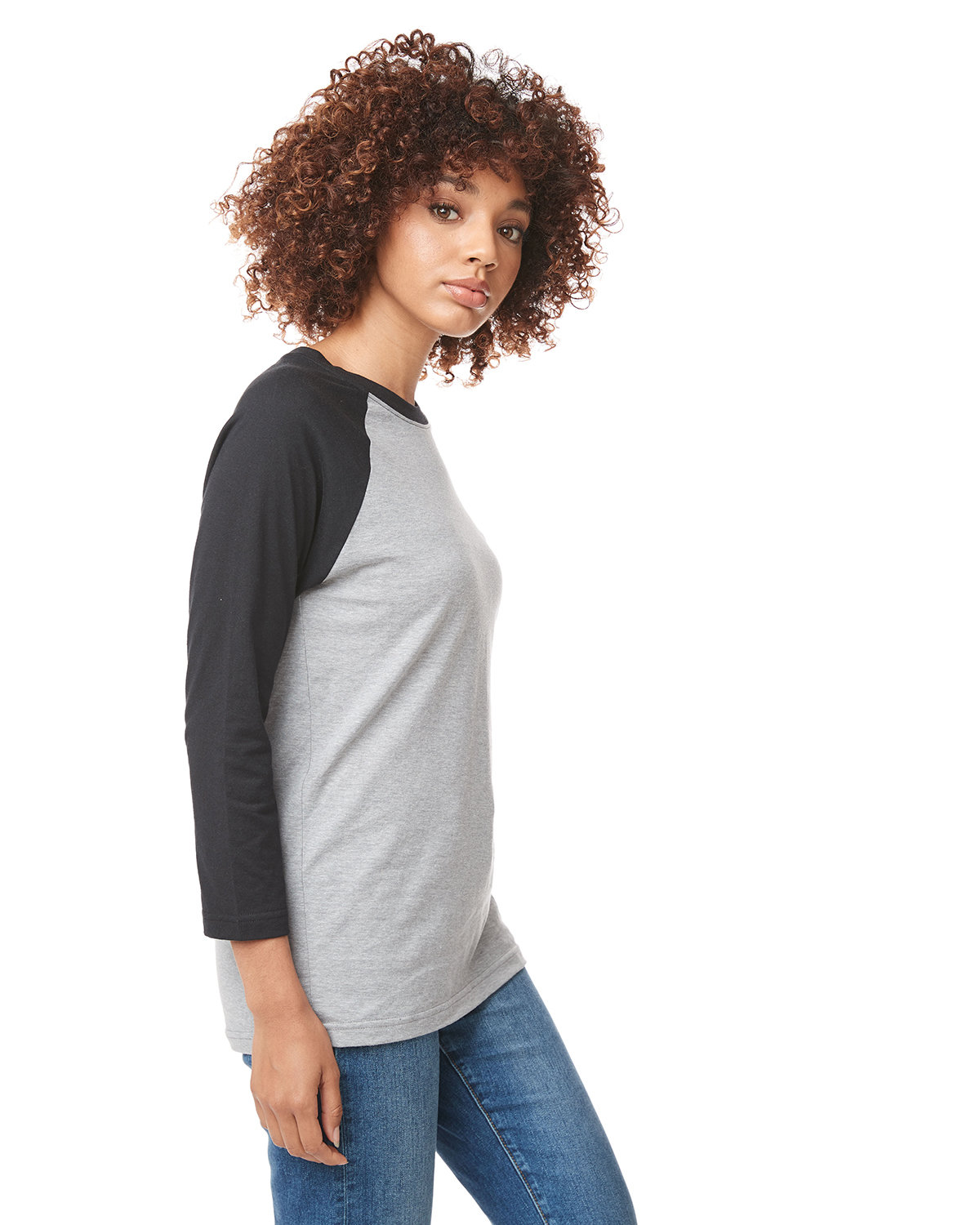 Next Level 6251 Black / Dark Heather Gray
