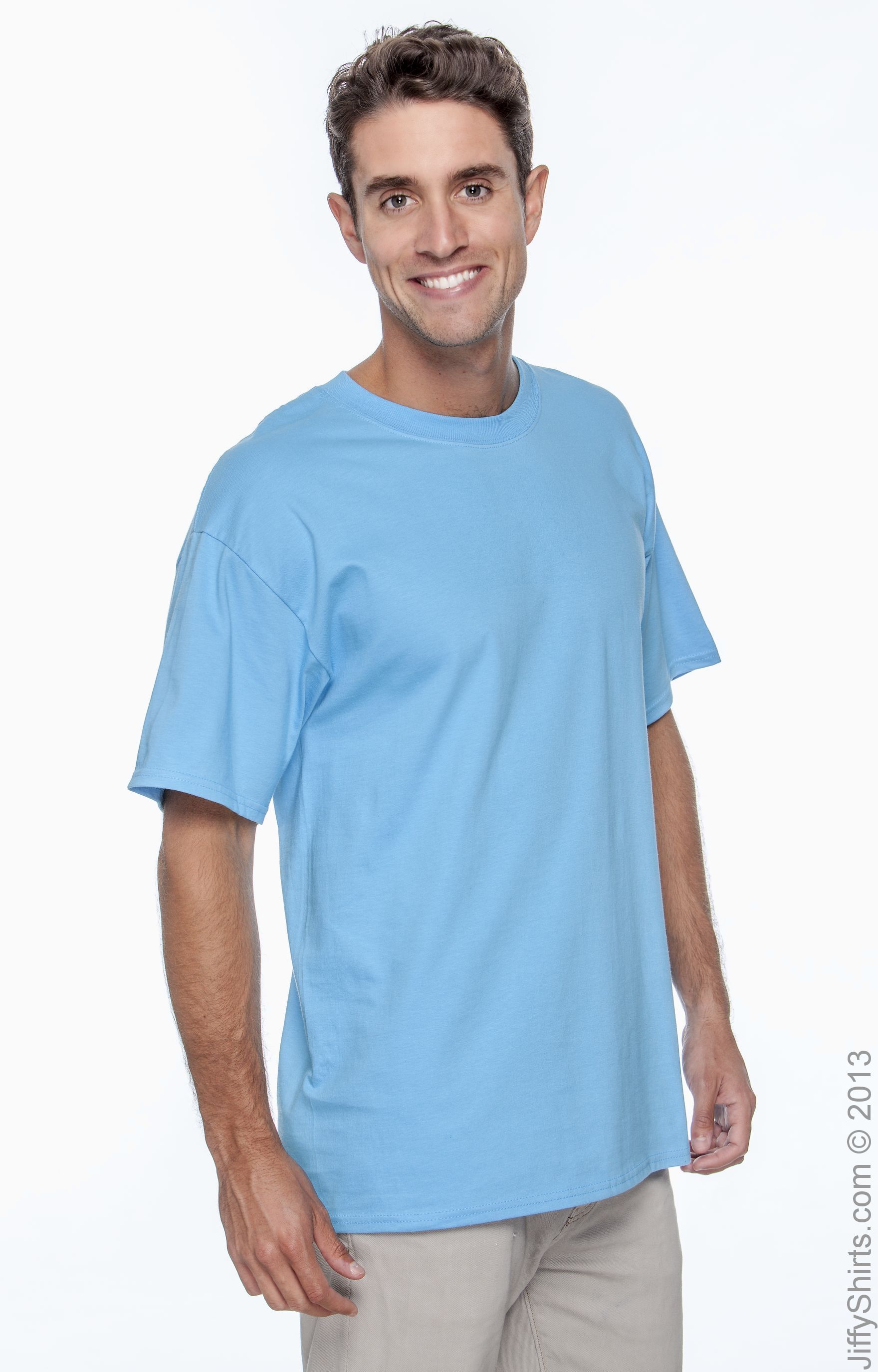 Hanes 5180 Aquatic Blue