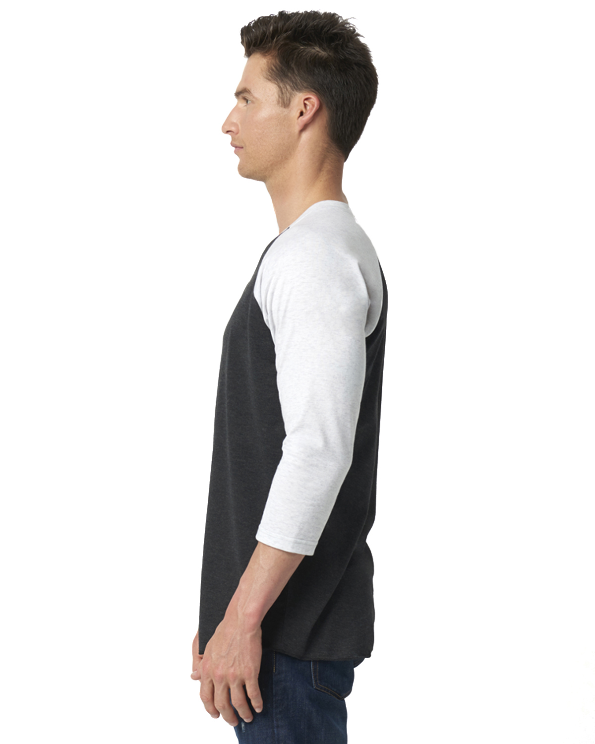 Next Level 6051 Heather White / Vintage Black