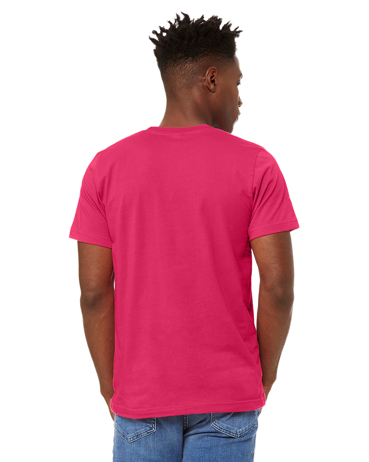 Bella Canvas Unisex Jersey T Shirt 3001 C Fuchsia | Jiffy