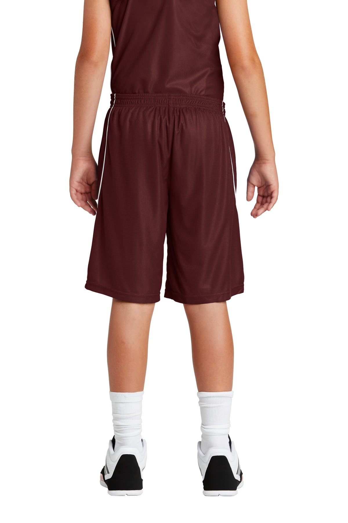 Sport-Tek YT565 Maroon / White