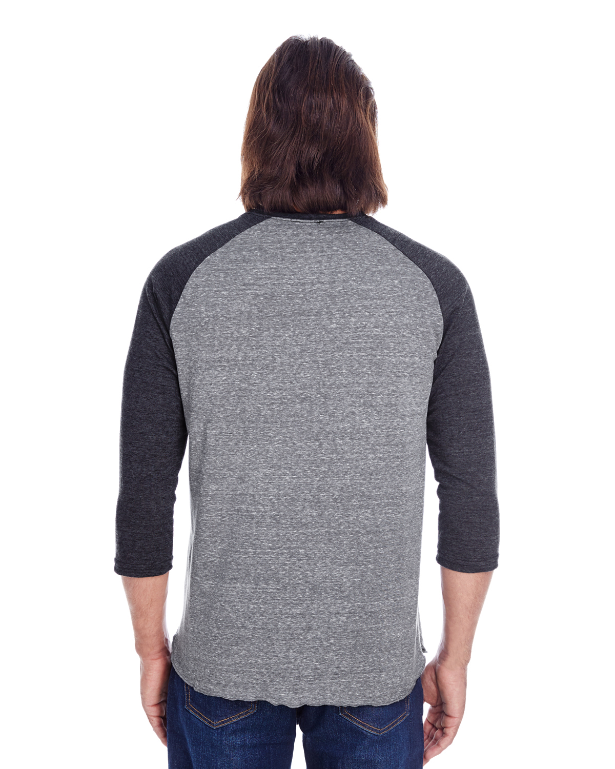 Threadfast Apparel 302G Gray / Black Triblend