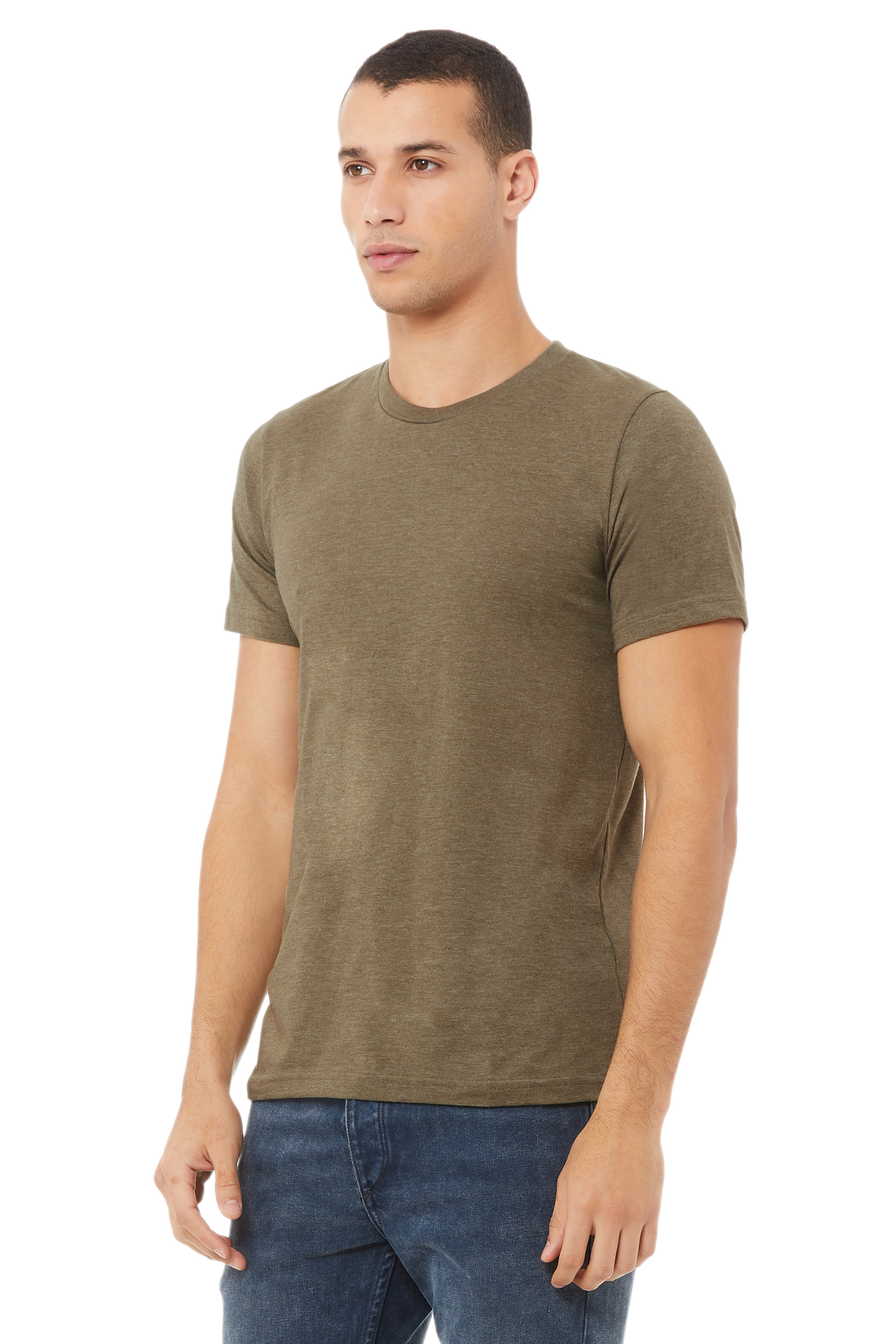 Bella + Canvas 3001CVC Heather Olive