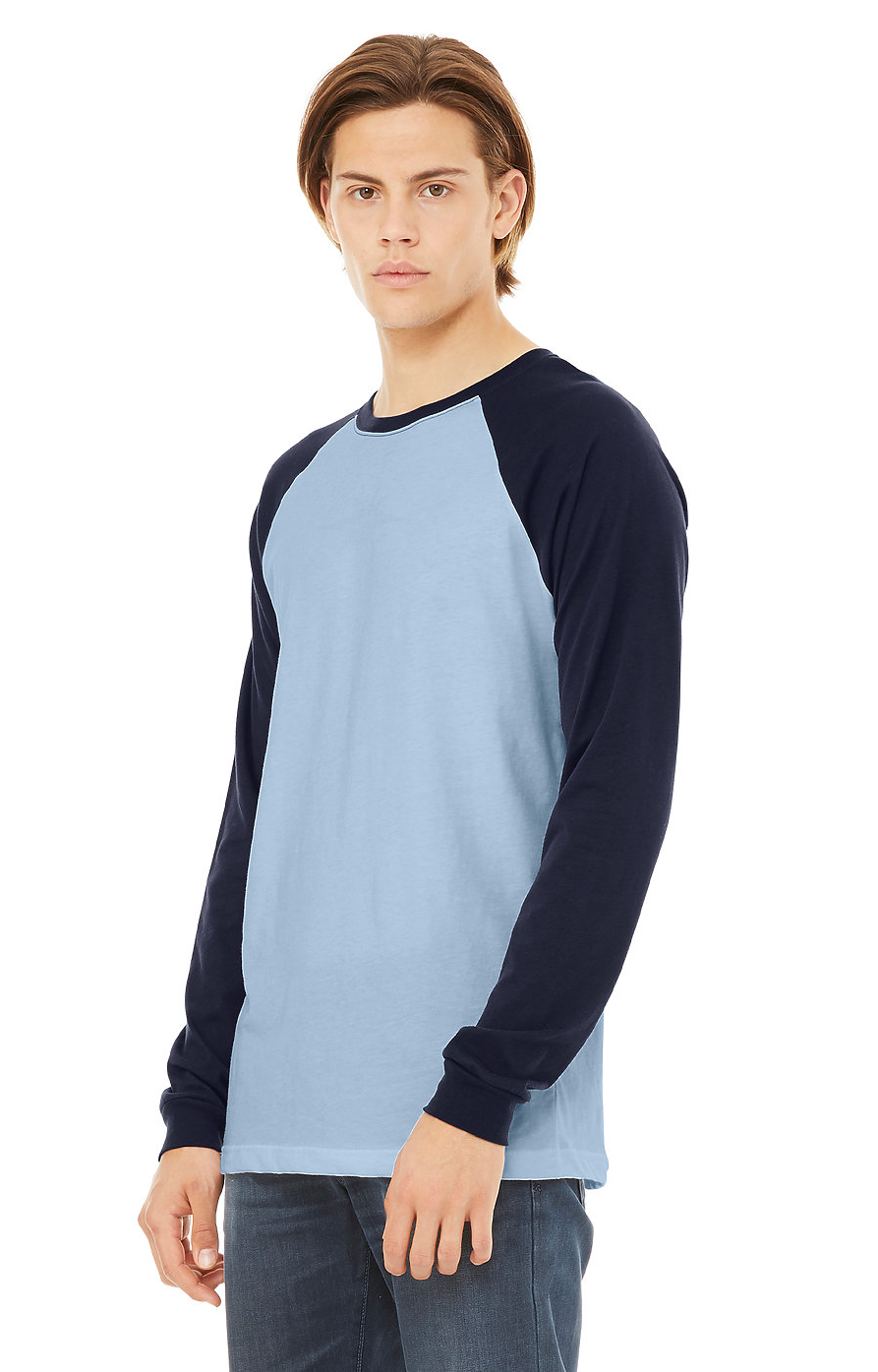 Bella + Canvas 3000C Baby Blue / Navy