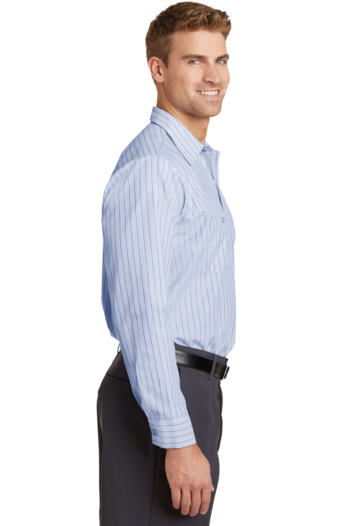 Red Kap SP10 Light Blue / Navy Stripe