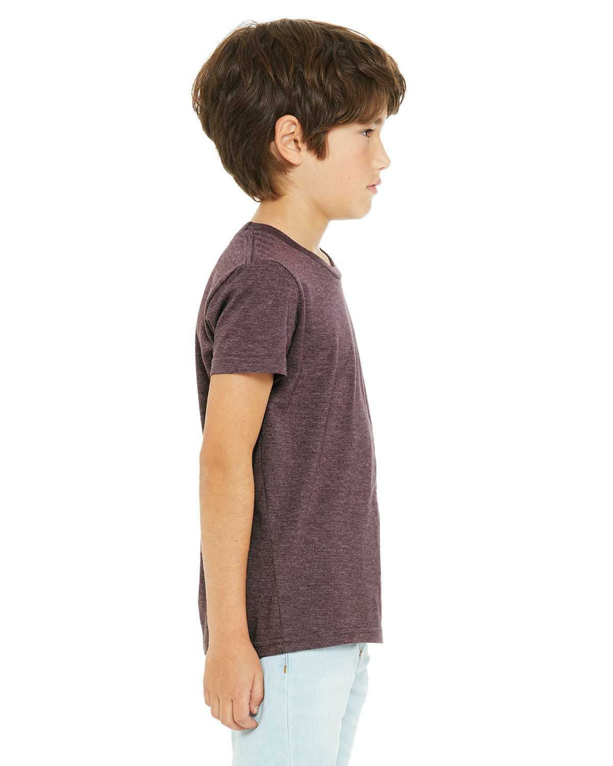 Bella + Canvas 3001YCVC Heather Maroon