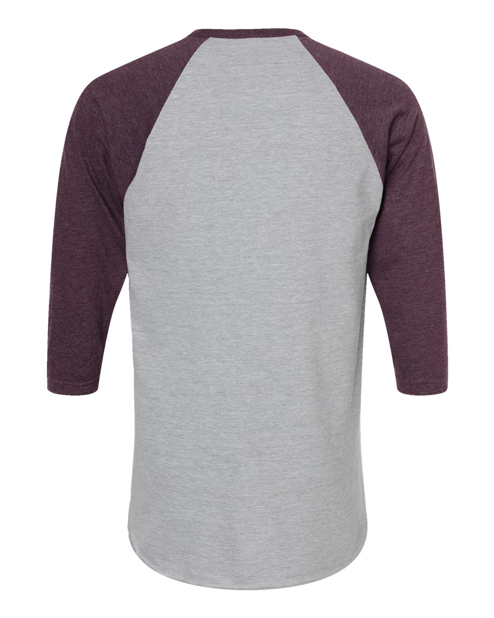 Tultex 0245TC Heather Grey/ Heather Maroon