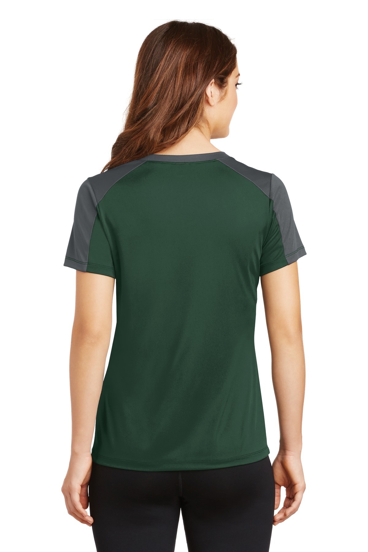 Sport-Tek LST354 Forest Green / Iron Gray