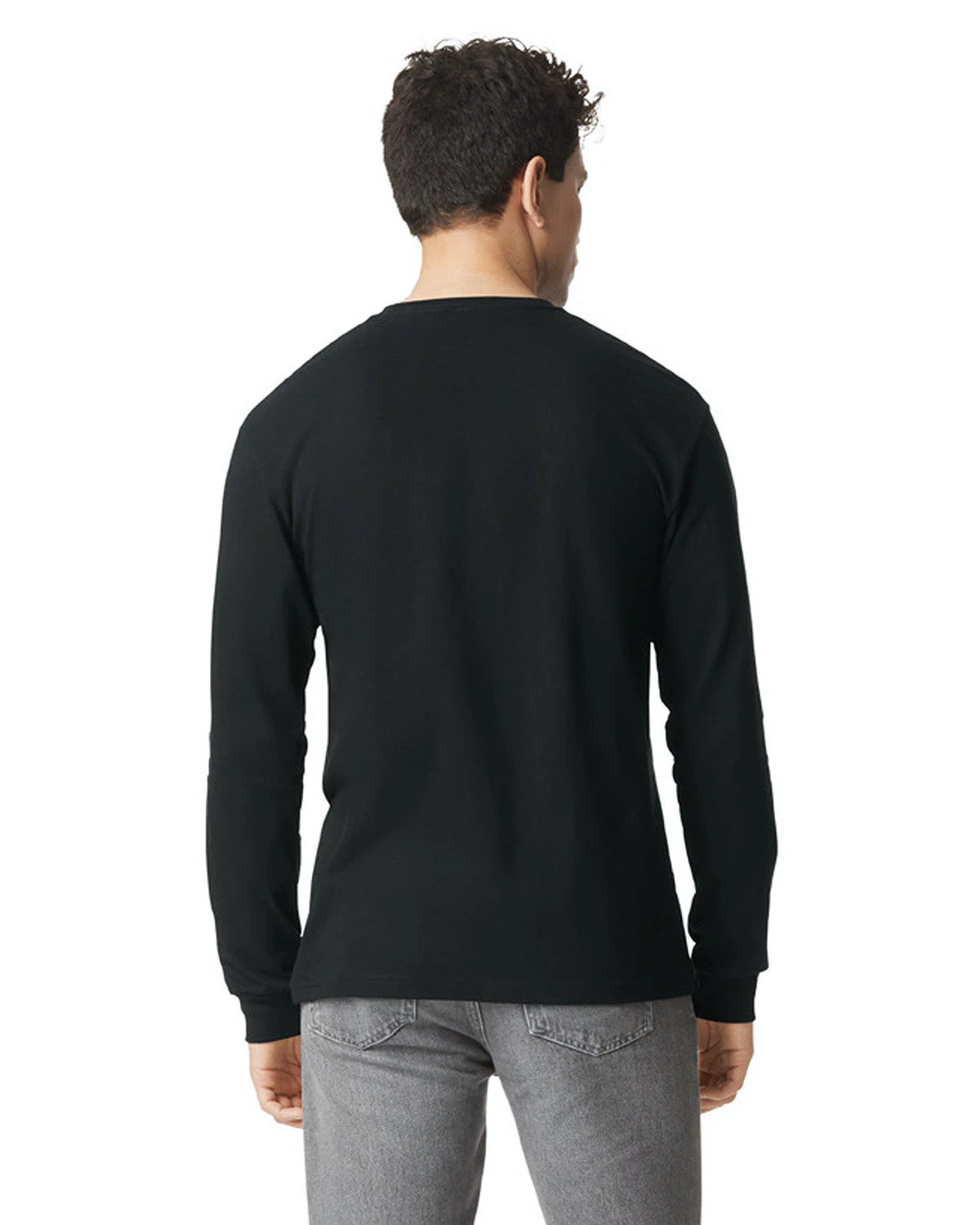 Gildan Unisex Softstyle Cvc Long Sleeve T Shirt G674 Pitch Black