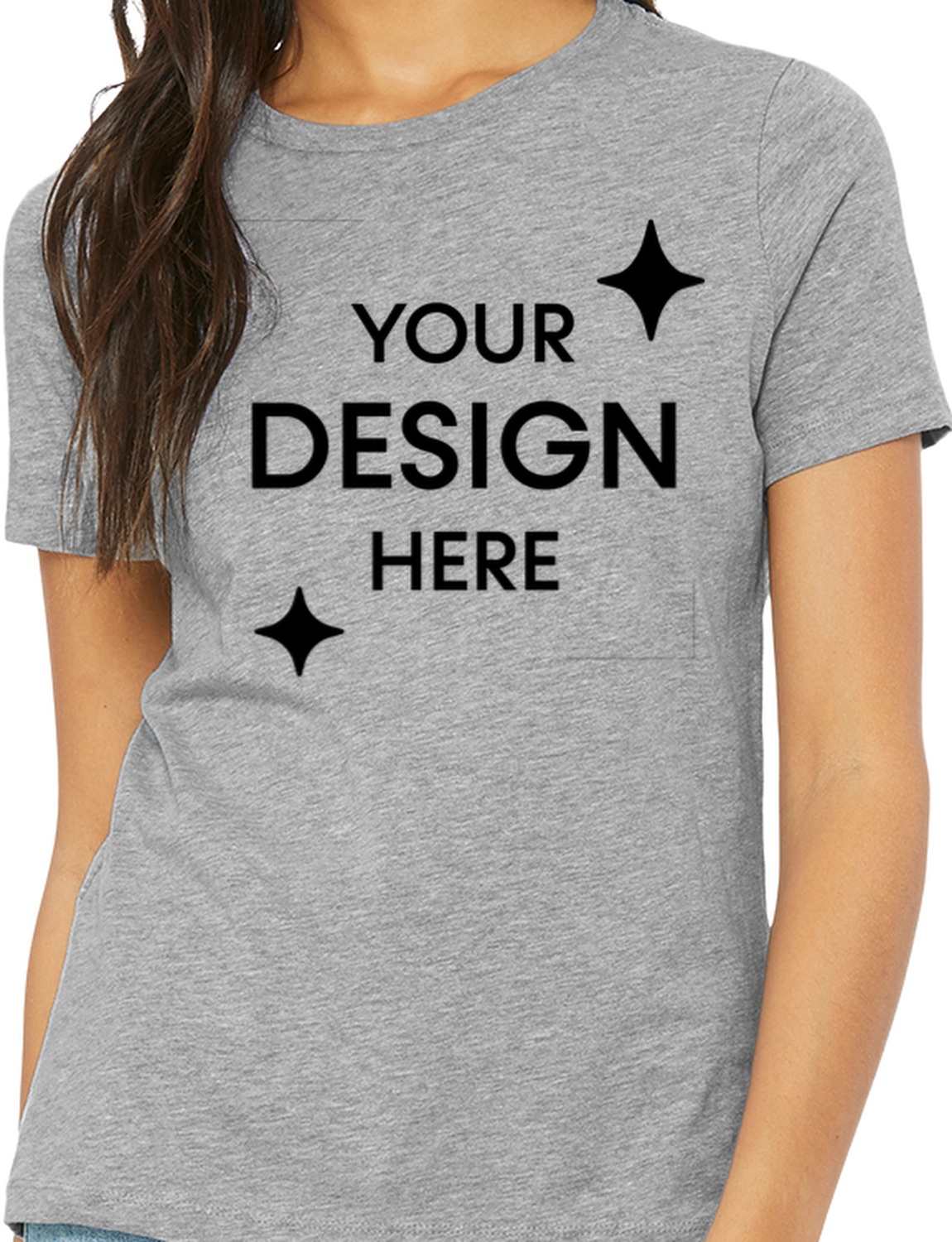 Women's Heathered Relaxed Jersey Short-Sleeve T-Shirt