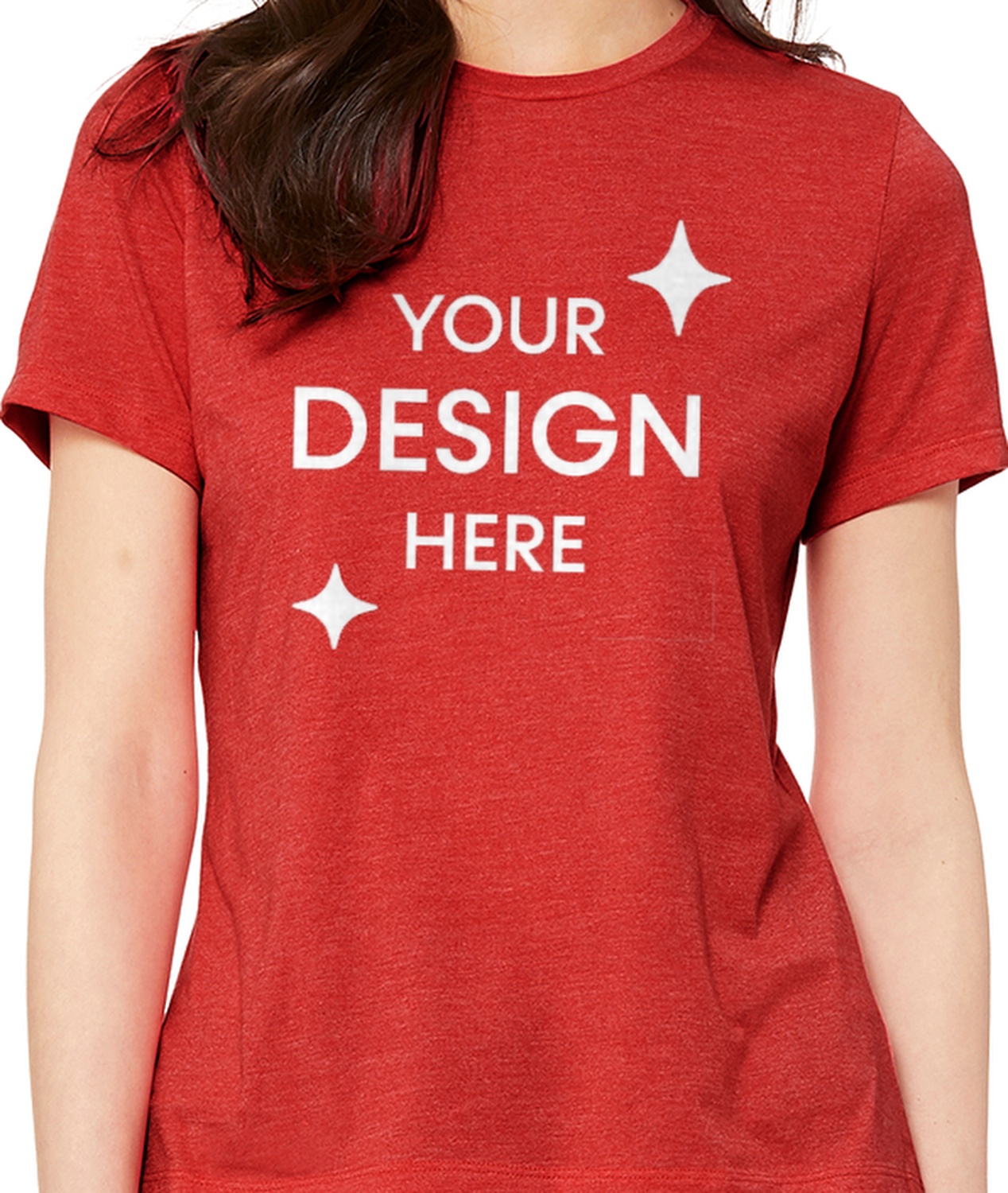 Women's Heathered Relaxed Jersey Short-Sleeve T-Shirt