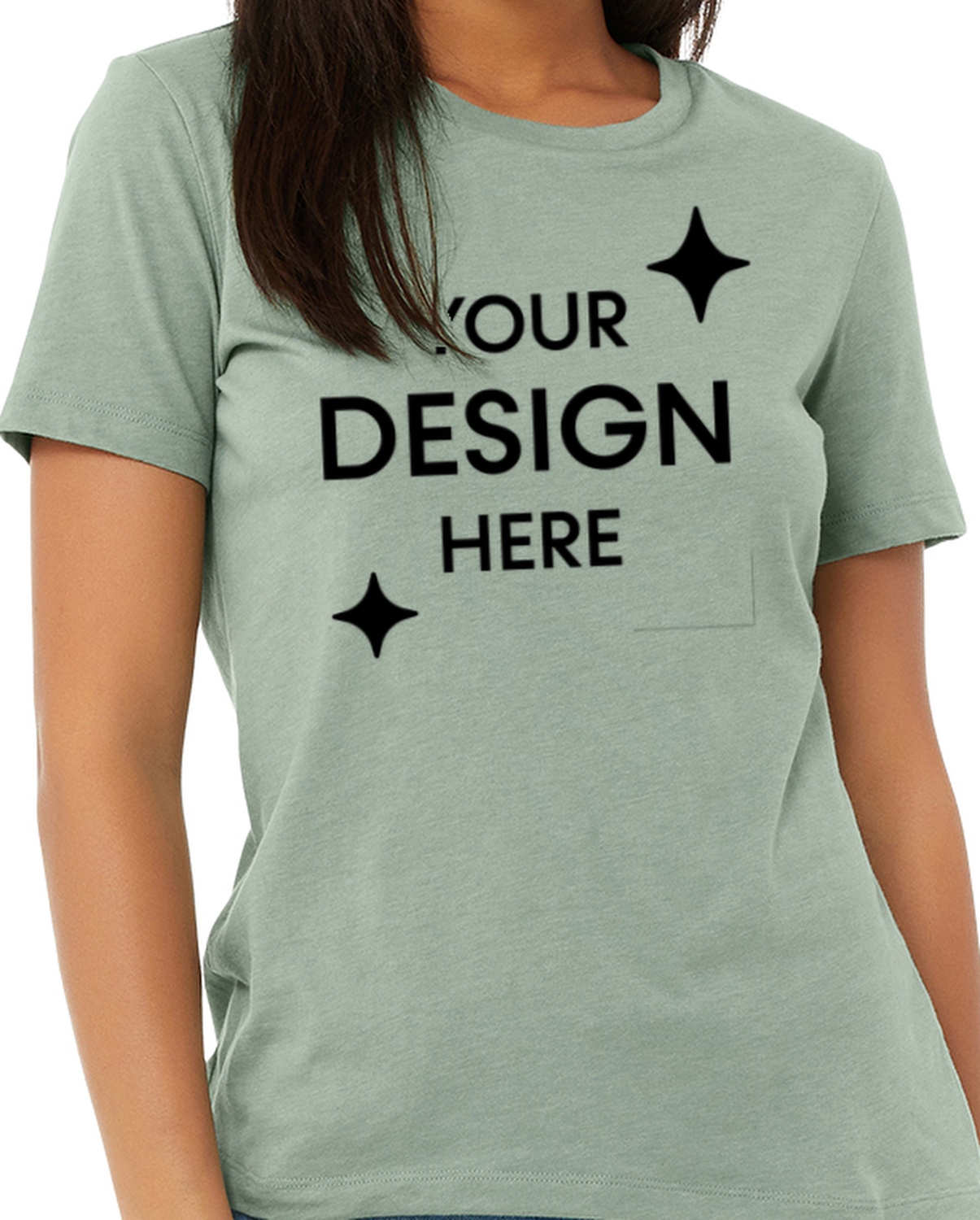 Women's Heathered Relaxed Jersey Short-Sleeve T-Shirt