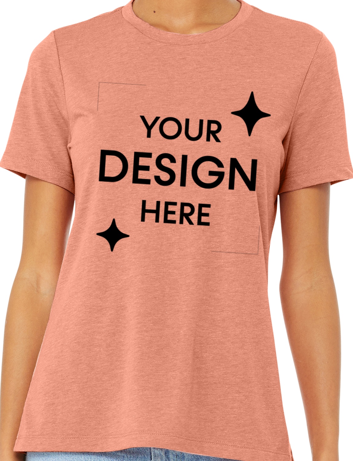 Women's Heathered Relaxed Jersey Short-Sleeve T-Shirt