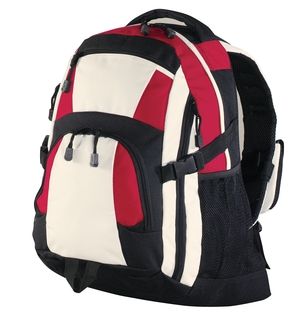 Port Authority BG77 Black / Red / Stone