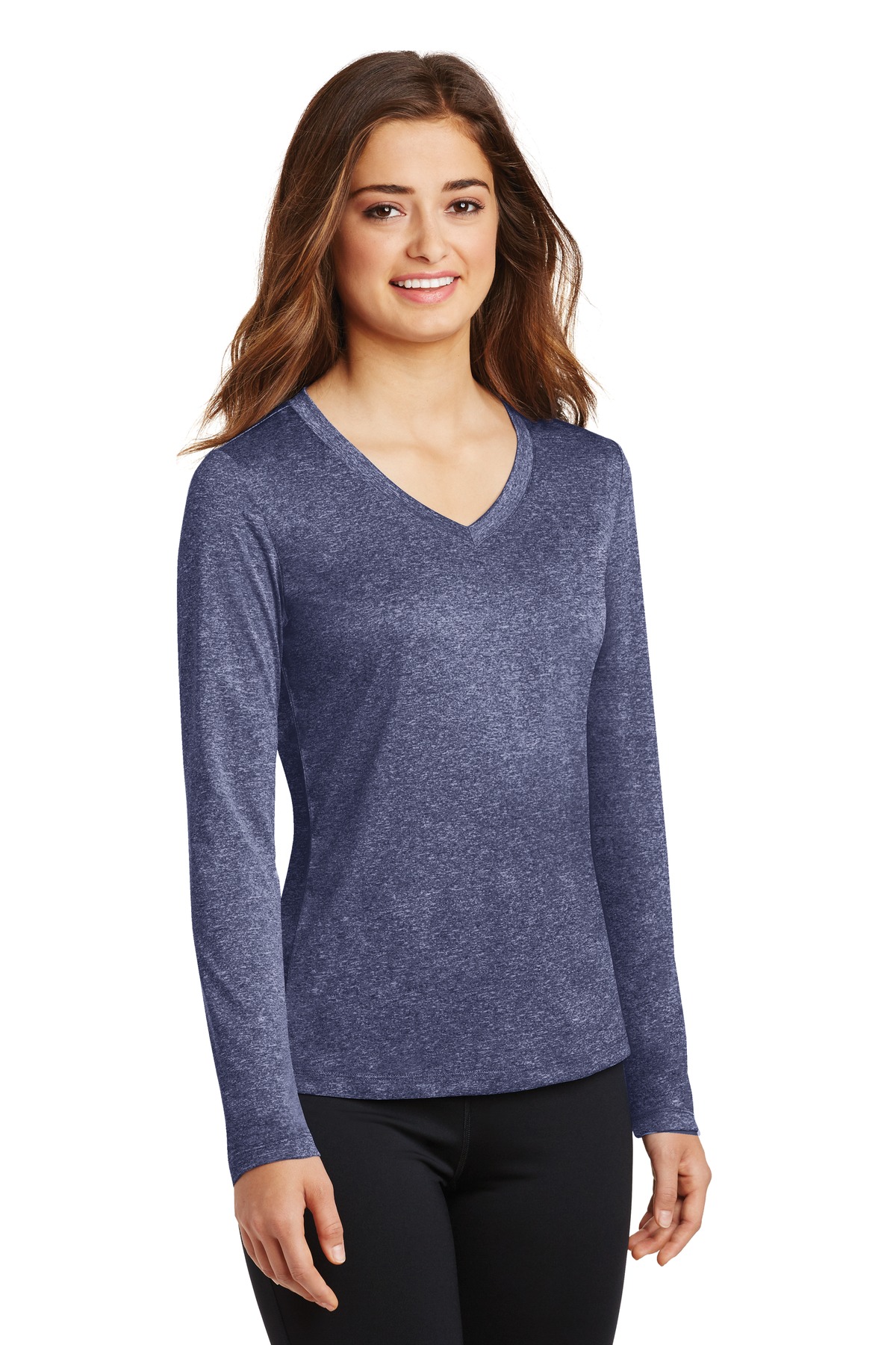 Sport-Tek LST360LS True Navy Heather