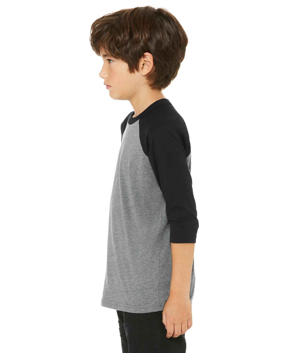 Bella + Canvas 3200Y Heather Deep / Black