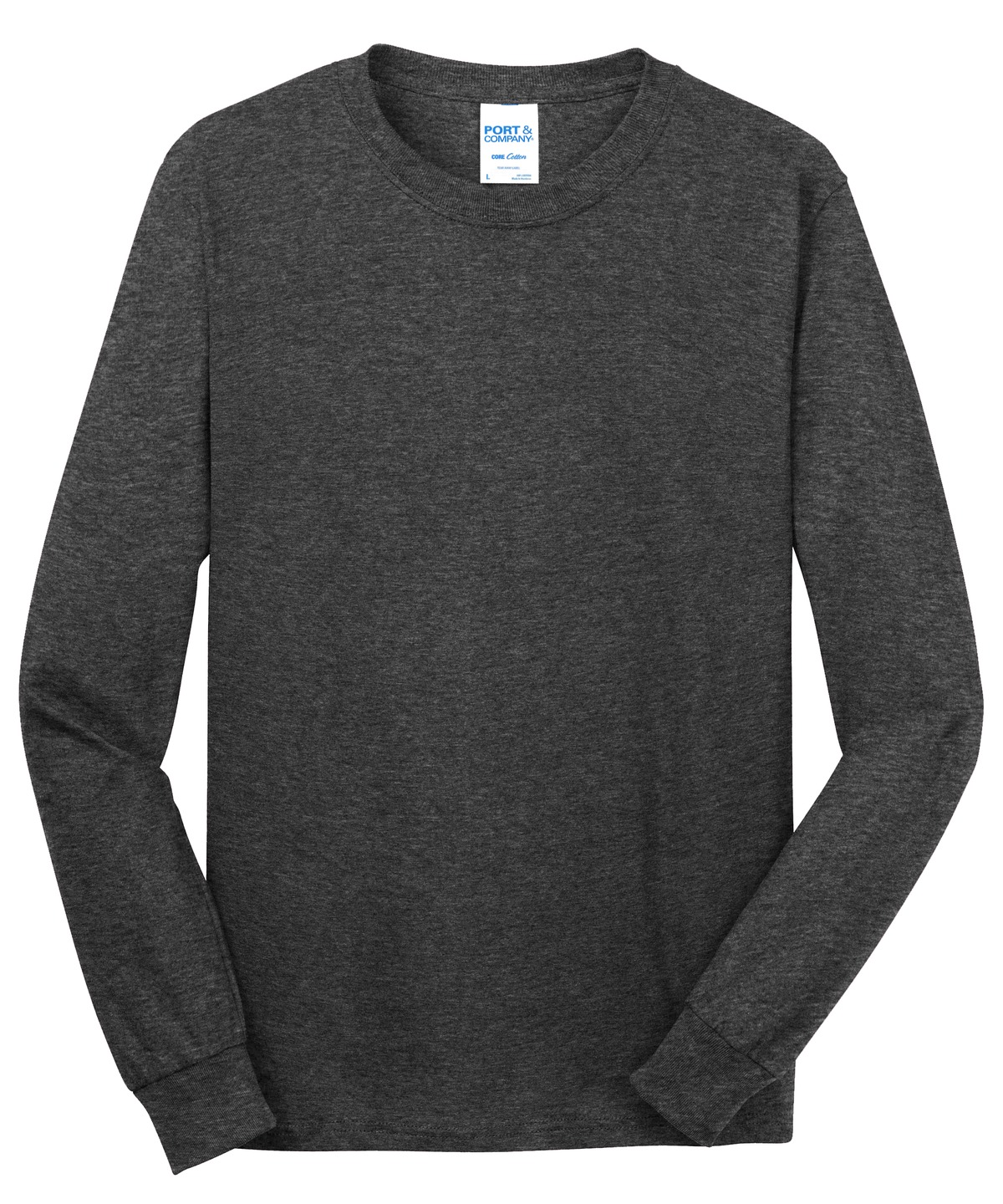 Port & Company PC54LS Dark Heather Gray