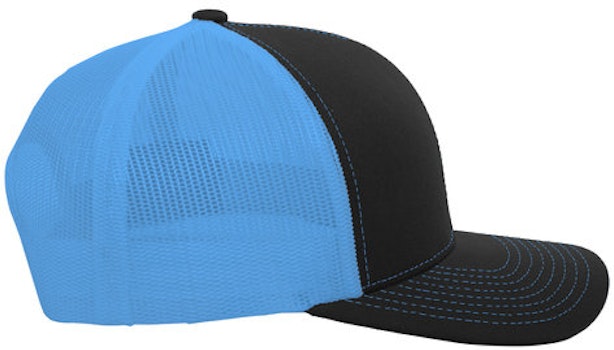 Pacific Headwear 0104PH Black / Neon Blue