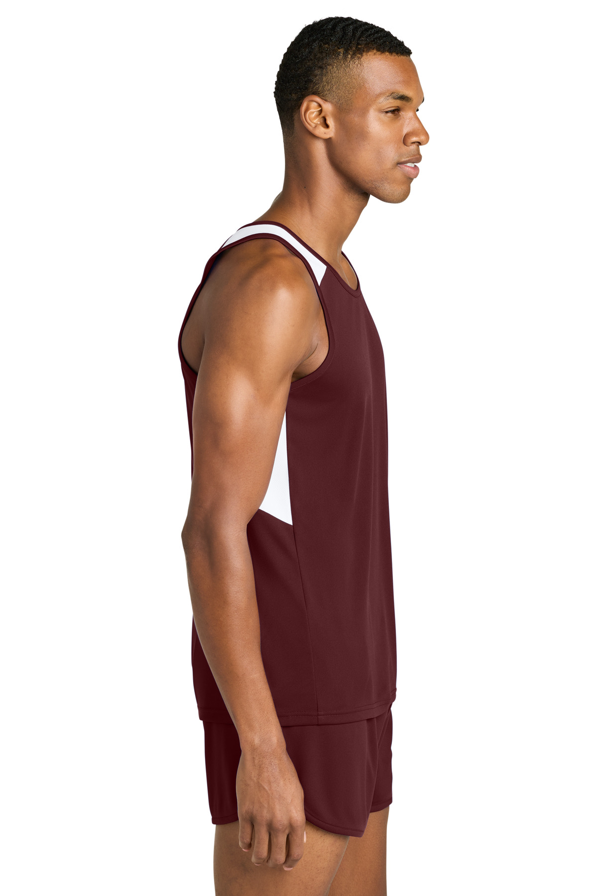 Sport-Tek ST446 Maroon / White