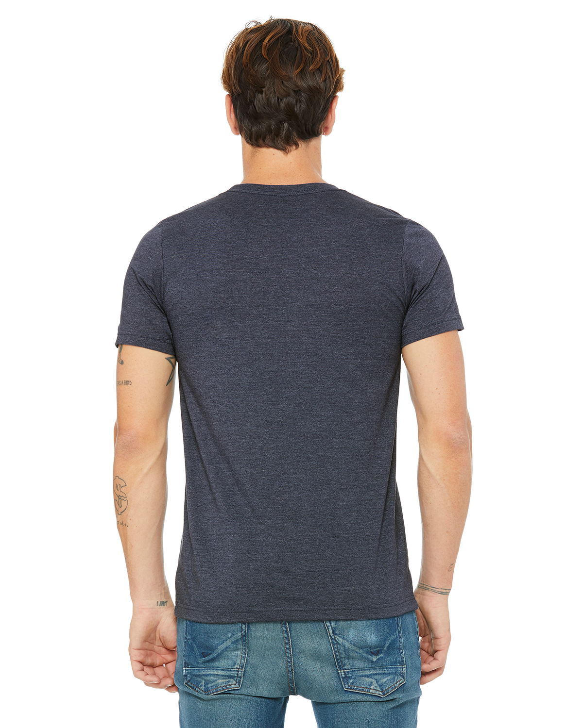 Bella + Canvas 3001CVC Heather Navy